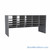 Mail Sorter, 59.75" W x 30" H, 18" Sorting Height, Plexiglass Back, 12" Closed Back Riser