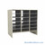 Mail Sorter, 36.5" W x 36" H, 30" Sorting Height, Laminate Back, 6" Open Back Riser