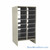 Mail Sorter, 24.75" W x 48" H, 42" Sorting Height, Plexiglass Back, 6" Open Back Riser