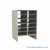 Legal Size Mail Sorter, 24.75" W x 36" H, 30" Sorting Height, Plexiglass Sorter Back, 6" Open Back Riser