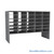 Legal Size Mail Sorter, 59.75" W x 42" H, 30" Sorting Height, Laminate Sorter Back, 12" Closed Back Riser