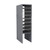 Legal Size Mail Sorter, 36.5" W x 30" H, 24" Sorting Height, Laminate Sorter Back, 6" Closed Back Riser
