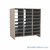 Legal Size Mail Sorter, 36.5" W x 39" H, 36" Sorting Height, Laminate Sorter Back, 3" Closed Back Riser