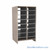 Legal Size Mail Sorter, 24.75" W x 45" H, 42" Sorting Height, Plexiglass Sorter Back, 3" Closed Back Riser