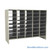Legal Size Mail Sorter, 59.75" W x 48" H, 42" Sorting Height, Plexiglass Sorter Back, 6" Open Back Riser