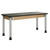 Adjustable Lab Tables, 60" W x 24" D, Black Phenolic Resin Top