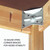 Wooden Lab Bench, 54" W x 24" D x 36" H, Black Phenolic Resin Top, Oak Legs/Apron