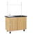 Mobile Lab Demo Workstation, Table With Folding Side Shelves