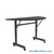 Flip Top Training Room Tables, 48" Wide, Half Round
