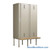 Locker with Bench, 36'' W x 24'' D x 90'' H, Key Lock