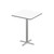 Dry Erase Bistro Pedestal Tables, 36" W x 36" D x 42" H, 36" Square Top, Cross Base