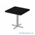 Breakroom Tables, 30" W x 30" D x 29" H, Square Shaped, Cross Base