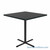 Commercial Cafe Tables, 42" W x 42" D x 42" H, Square Shaped, Cross Base