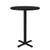 Commercial Cafe Tables, 48" W x 48" D x 42" H, Round Shaped, Cross Base