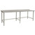 Rear Upturn Stainless Steel Table, 108" W x 36" D, 14-Gauge 304, Stainless Steel Legs