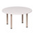 Round Classroom Table with Adjustable Heights, 21" High