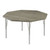 Adjustable Height Activity Tables-Round, 36" W x 36" D, 36" Top, Silver Mist