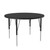 Laminate Activity Tables, 42" W x 42" D, 42" round Top, Black/chrome