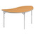 Classroom Tables, 48" W x 24" D x 30" H, Half Round
