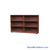 Wood Bookcase Shelves, 73" W x 24" D x 42" H, Double-Side Shelving, Includes Casters