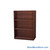 Wood Bookcase Shelves, 37" W x 20" D x 48" H, Double-Side Shelving, Without Casters