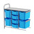 School Supply Bin Storage, 39.4" W x 17.3" D x 38.8" H, Adder Unit, 4 Deep & 4 Jumbo Trays