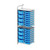School Wall Storage Shelves, 26.4" W, Adder Unit, 16 Shallow & 8 Deep