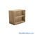 Laminate Bookshelf, 37" W x 20" D x 30" H, Double-Sided Shelving, Without Casters