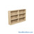 Laminate Bookshelf, 73" W x 10" D x 42" H, Single-Sided Shelving, Without Casters