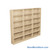 Laminate Bookshelf, 109" W x 10" D x 84" H, Single-Sided Shelving, Without Casters