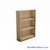 Laminate Bookshelf, 37" W x 10" D x 48" H, Single-Sided Shelving, Without Casters