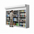 Shelving Security Doors and Shutters, 114" W x 79" H, 108 - 113.99" Width Range, Front Mount