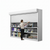 Shelving Security Doors and Shutters, 114" W x 100" H, 108 - 113.99" Width Range, Front Mount