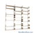 Wall Mounted Shelves, 90" W x 10" D x 90" H, 21 Adjustable Shelfs