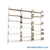 Wall Mounted Shelves, 108" W x 10" D x 84" H, 18 Adjustable Shelfs