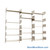 Wall Mounted Shelves, 90" W x 12" D x 72" H, 15 Adjustable Shelves