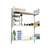 Wall Mounted Shelves, 60" W x 10" D x 48" H, 6 Adjustable Shelves