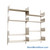 Wall Mounted Shelves, 72" W x 10" D x 60" H, 8 Adjustable Shelves