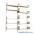 Wall Mounted Shelves, 72" W x 10" D x 78" H, 10 Adjustable Shelves