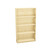 Melamine Bookshelf, 73" W x 20" D x 42" H, Double-Sided Shelving, Without Casters