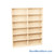 Melamine Bookshelf, 73" W x 10" D x 84" H, Single-Sided Shelving, Without Casters