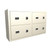 Wall Mounted Gun Locker, 25" W x 8.5" D x 32.25" H, 10 Compartments, 2 Wide x 5 High, Tube Lock