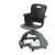 18 Inch Storage Base Student Chair with Hard Wheel Casters Black