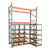 Under Pallet Rack Aisle Free Pull-Out Storage - 4 Carriages - Particle Board - 8 ft - 42'' x 24'' and 42'' x 18'' (91 in