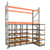 Under Pallet Rack Aisle Free Pull-Out Storage - 5 Carriages - Particle Board - 10 ft - 42'' x 24'' and 42'' x 18'' (115 