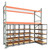 Under Pallet Rack Aisle Free Pull-Out Storage - 6 Carriages - Particle Board - 12 ft - 42'' x 24'' and 42'' x 18'' (139 