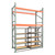 Under Pallet Rack Storage System - 1 Lateral Mobile Carriage, 2 Static - Particle Board - 8 ft - 42'' x 18'' (91 in W x 