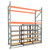 Under Pallet Rack Storage System - 2 Lateral Mobile Carriages, 3 Static - Particle Board - 10 ft - 36'' x 18'' (115 in W