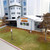 8x8 Modular Security Booth Prefabricated Guard Booth for Industrial Entry Security and Site Monitoring