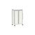 Apollo Double Narrow Shelf Supply Cart 72.4 Inch - Solid Door